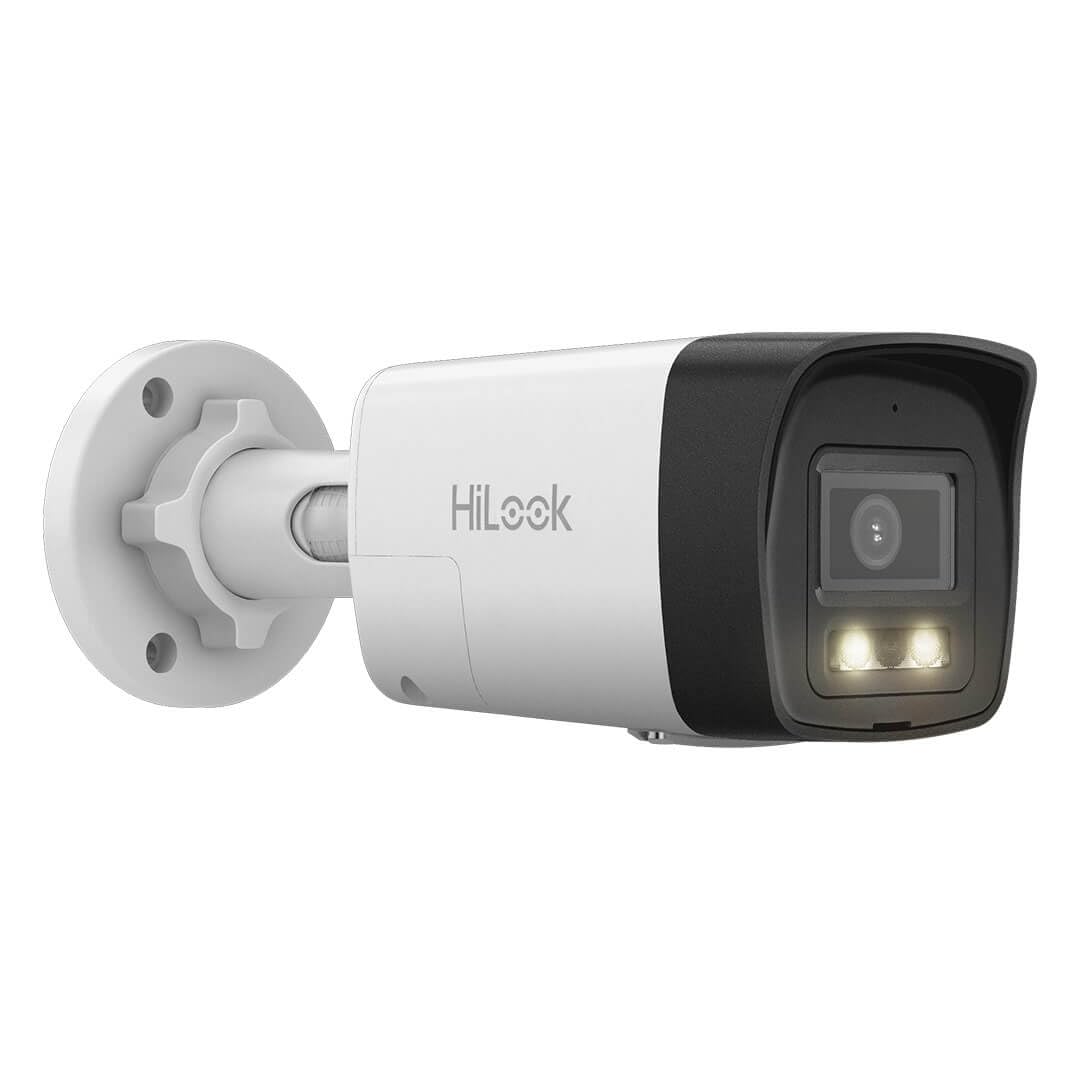 HiLook 4K PoE Kamera Set – 4× 8MP Bullet, SD-Slot, Farb-/IR-Nachtsicht, KI-Erkennung, 8CH NVR mit 2TB, App-Steuerung, für Außenbereich