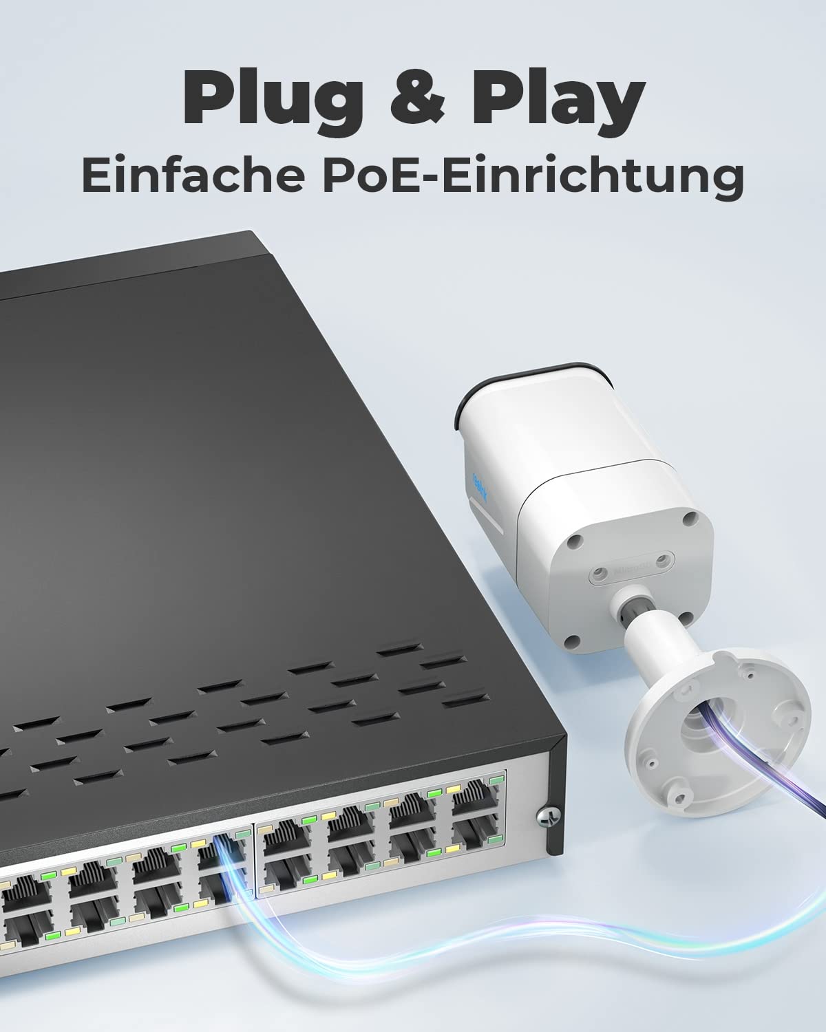 Reolink 4K Kamera Set – 8× 8MP PoE, 16CH NVR mit 4TB, Personen-/Fahrzeugerkennung, 30 m IR-Nachtsicht, IP66, für außen & innen (RLK16-800B8)