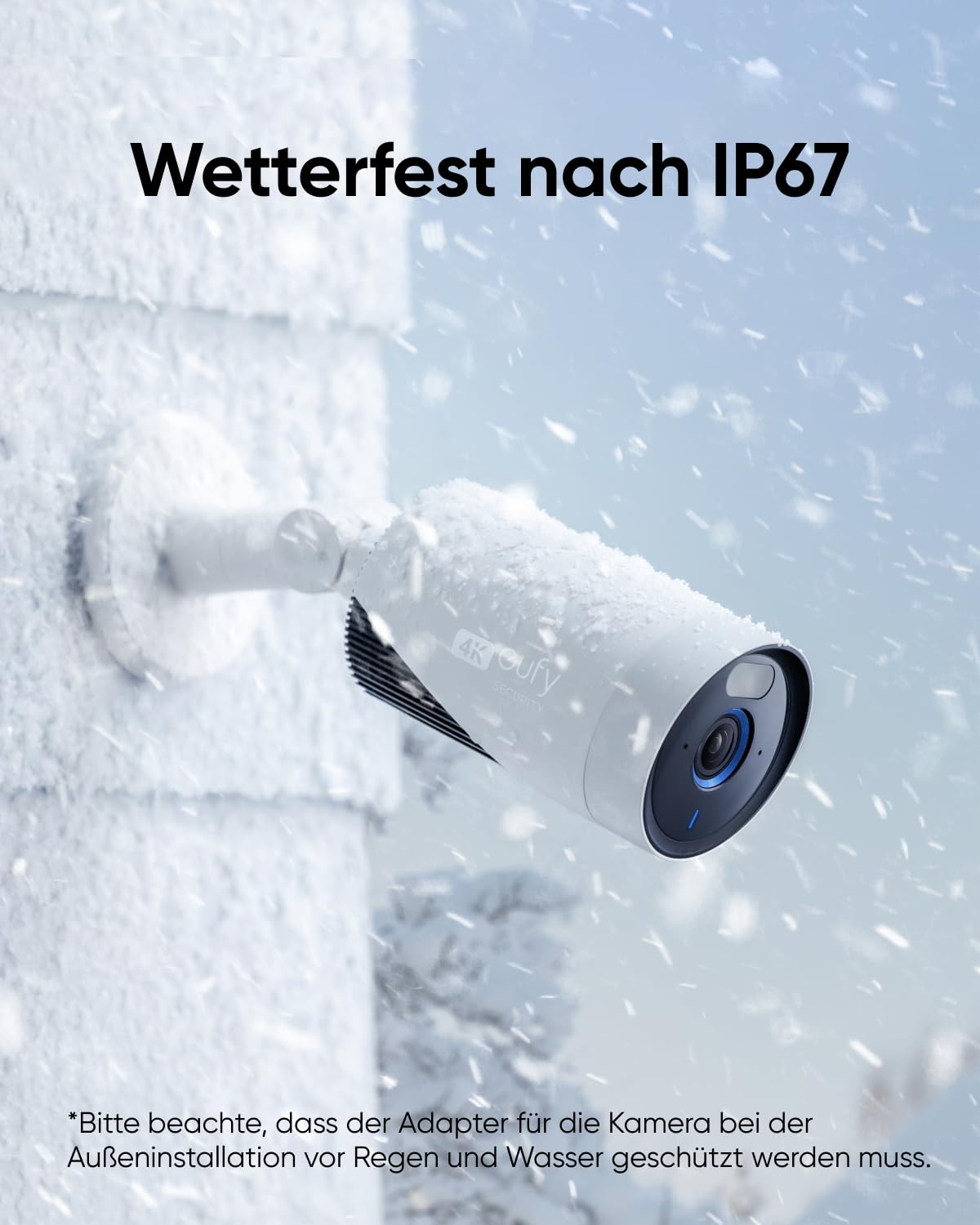 eufyCam E330 Set (4 Kameras) – 4K, 24/7 Aufnahme, Netzstrom, KI-Gesichtserkennung, HomeBase 3, starkes Wi-Fi, keine Gebühren, für Außen