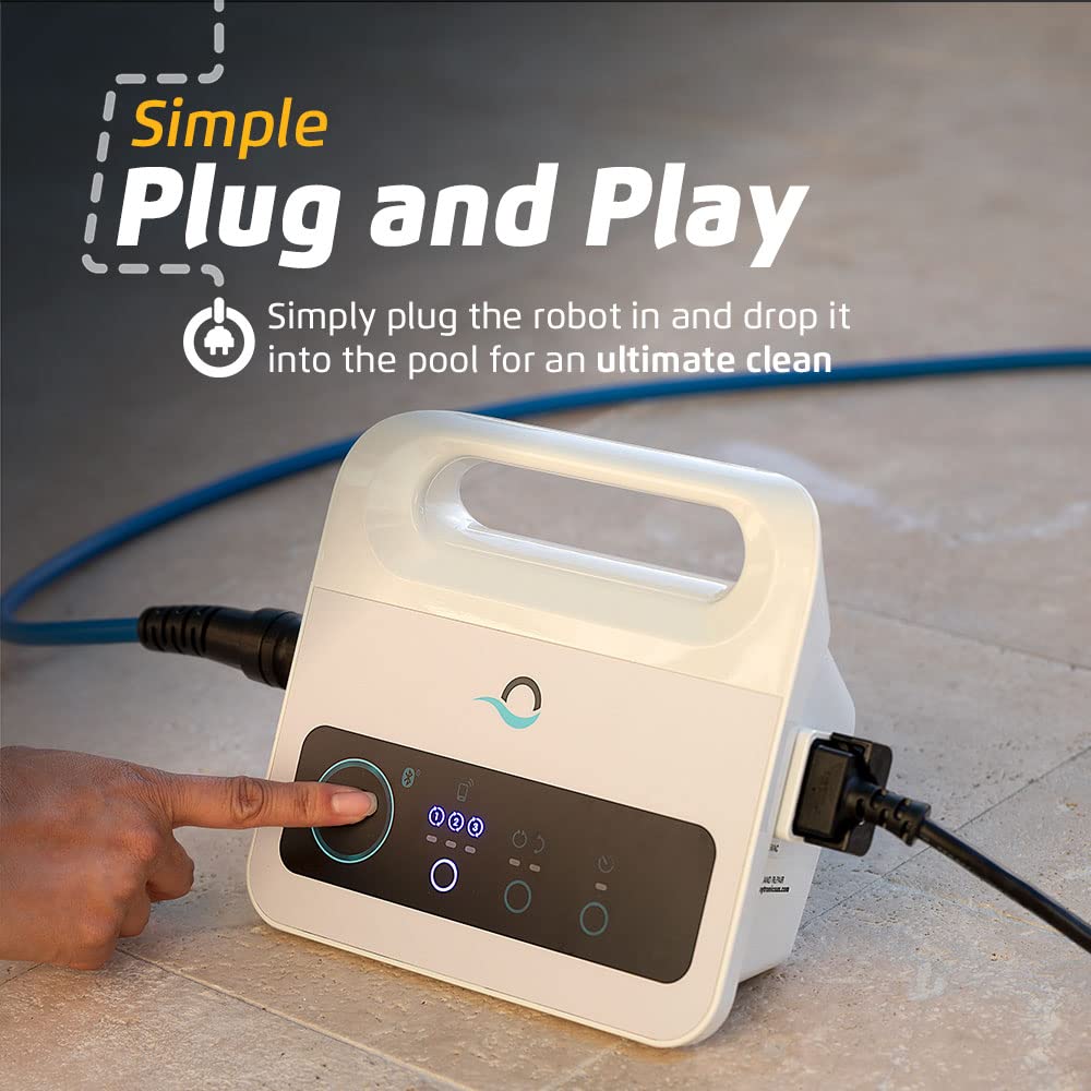 Dolphin Nautilus CC PRO IOT Automatischer Poolreiniger Poolroboter mit Kabel - Boden, Wasserlinie und Wandreinigung - Kontrolle mit app, Eingelassene Pools bis zu 15 m, Wasserpflege