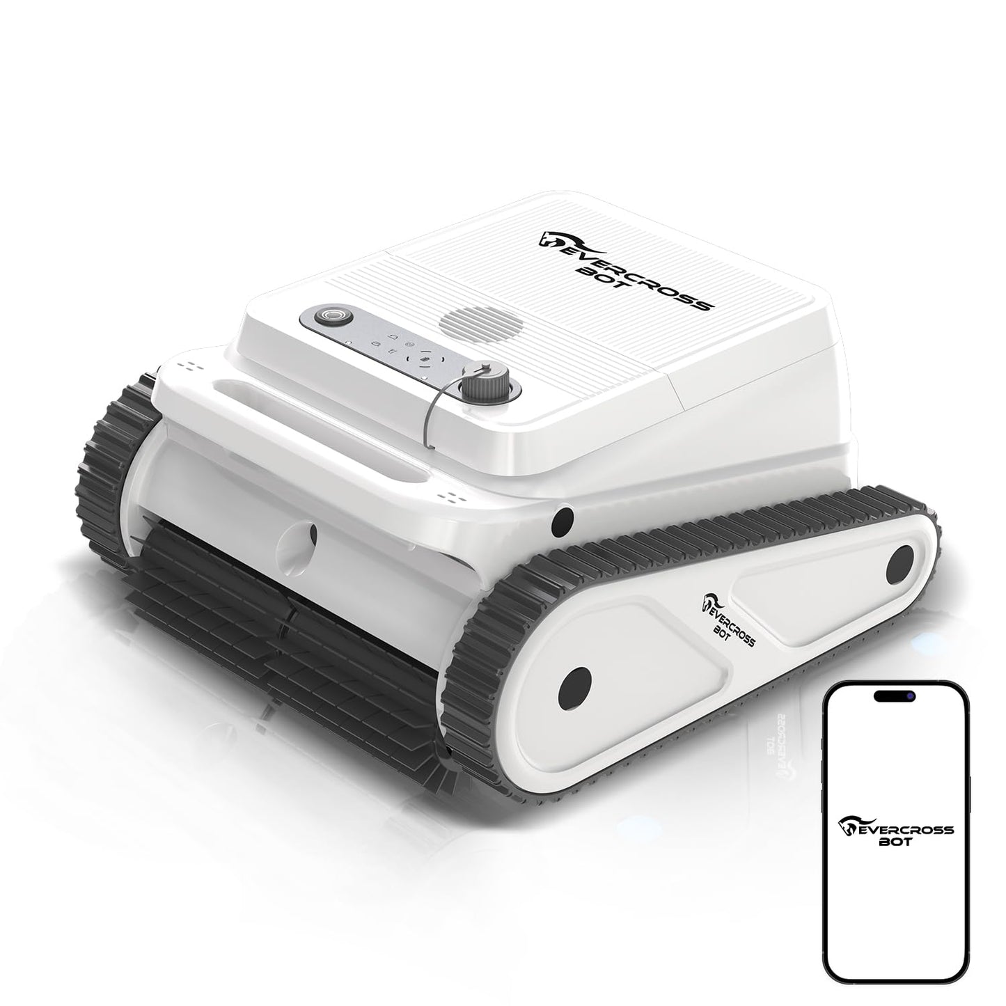 EVERCROSS BOT U8 Kabelloser Poolroboter – Boden-, Wand- & Wasserlinienreinigung, 120 Min Laufzeit, bis 200 m²