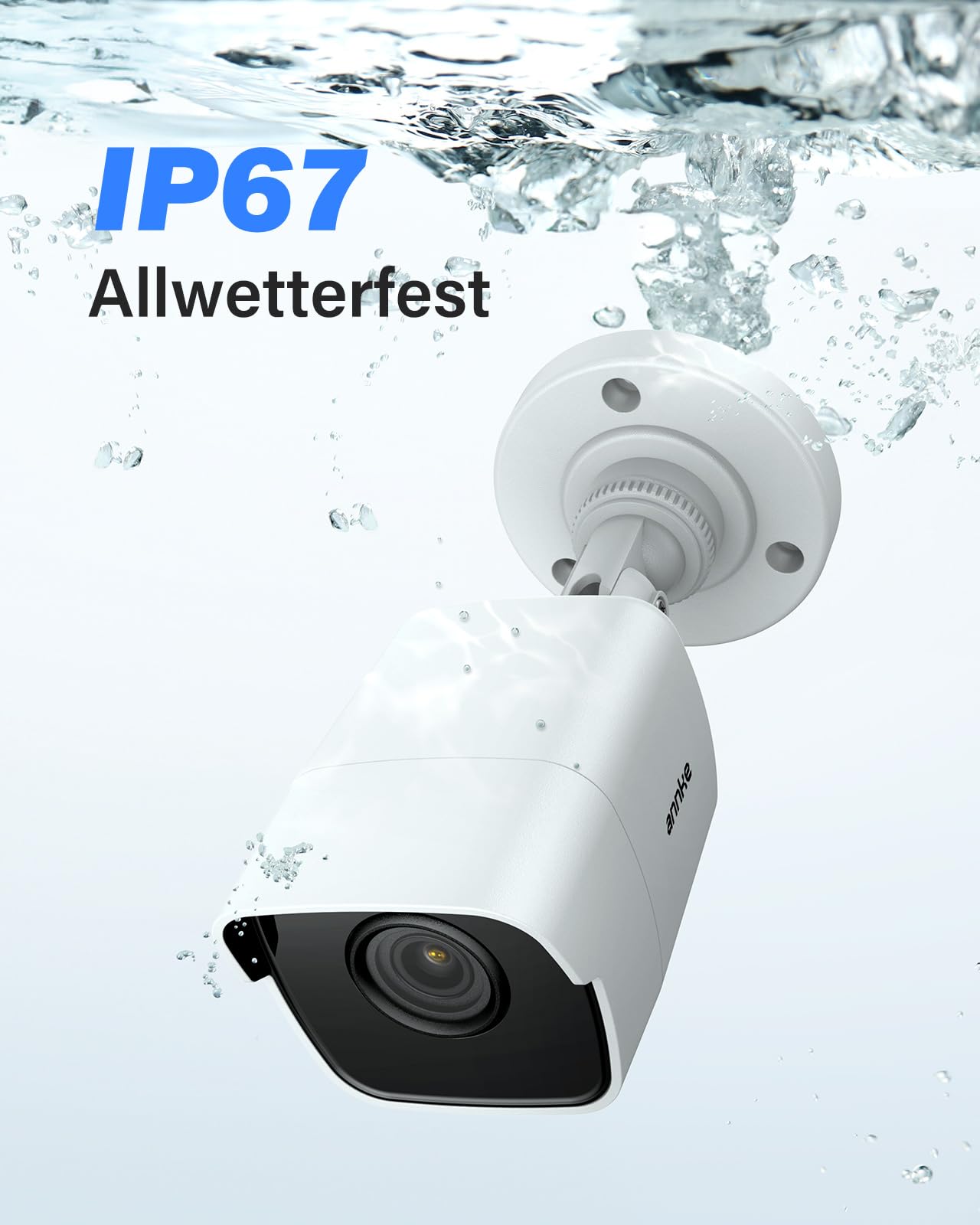 ANNKE 5MP Kamera Set – 8× Innenkameras, 3K Lite 8CH DVR mit 2TB, Personen-/Fahrzeugerkennung, IP67, 30 m EXIR Nachtsicht, Fernzugriff