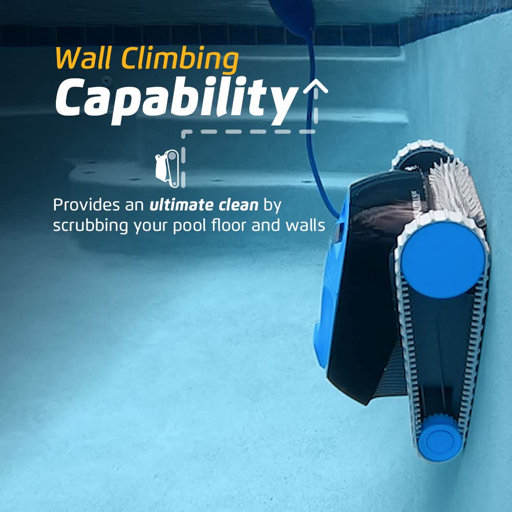 Dolphin Nautilus CC PRO IOT Automatischer Poolreiniger Poolroboter mit Kabel - Boden, Wasserlinie und Wandreinigung - Kontrolle mit app, Eingelassene Pools bis zu 15 m, Wasserpflege