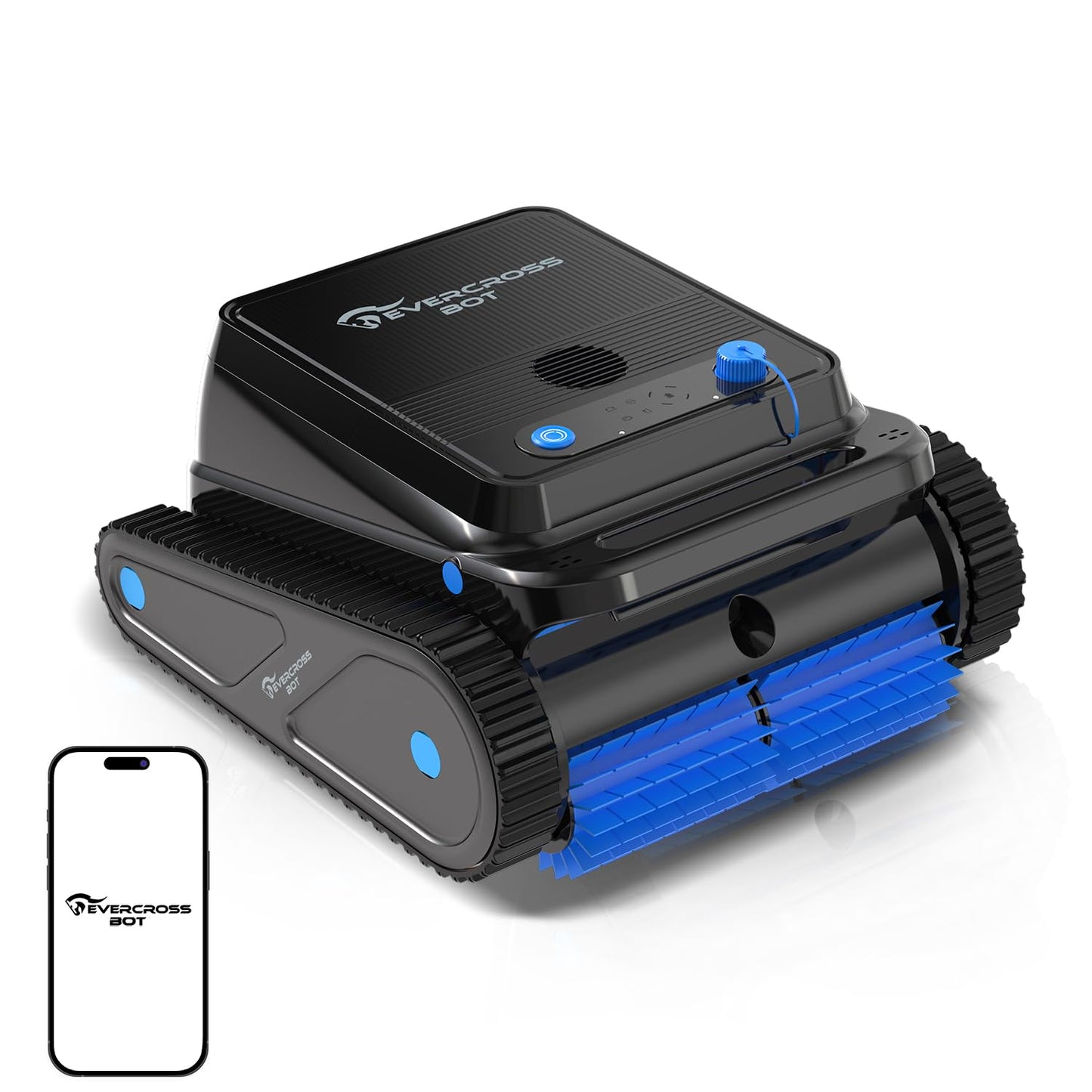 EVERCROSS BOT U8 Kabelloser Poolroboter – Boden-, Wand- & Wasserlinienreinigung, 120 Min Laufzeit, bis 200 m²