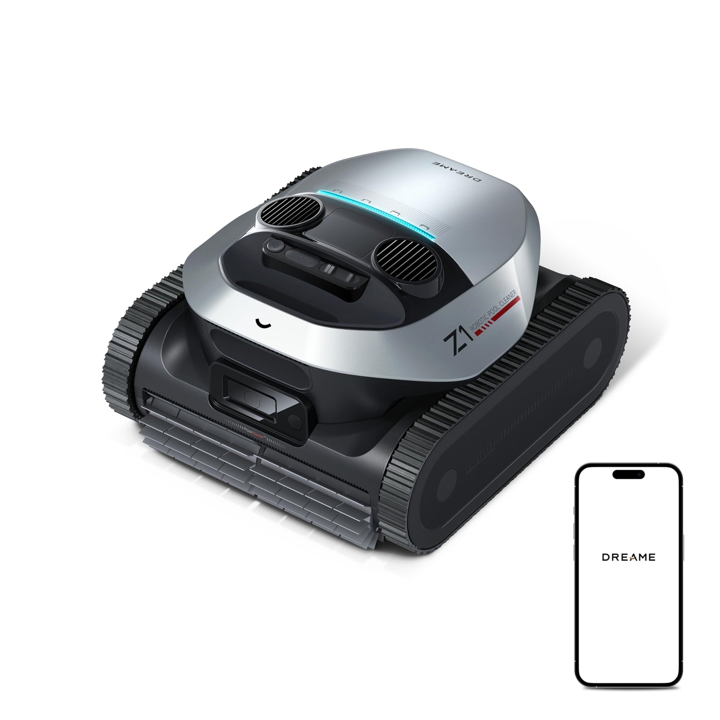 DREAME Z1 Pro Poolroboter – Hohe Saugleistung, Boden-, Wand- & Wasserlinienreinigung, Intelligente Routenplanung, bis 200 m²