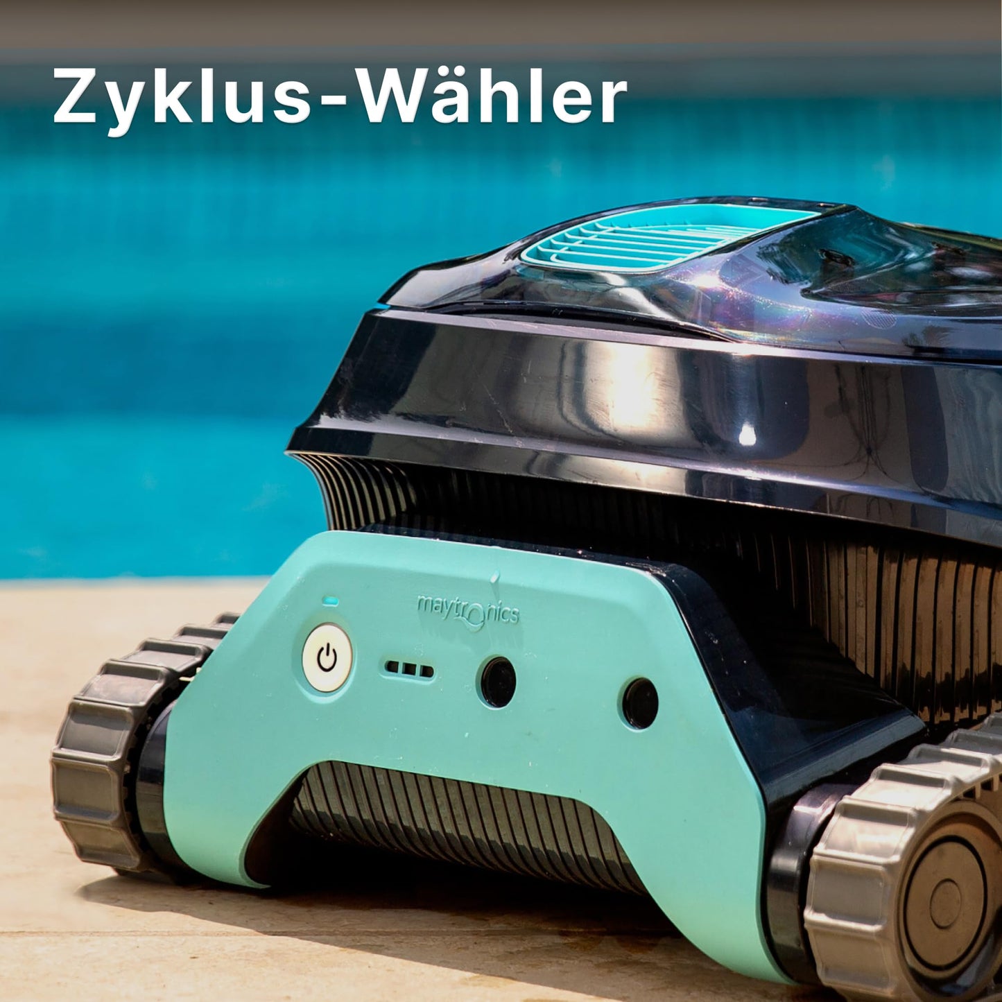 Dolphin Liberty 300 Automatischer Poolreiniger Poolroboter kabellos - Boden und Wandreinigung - Energieeinsparung, Eingelassene Pools bis zu 10 m, Wasserpflege
