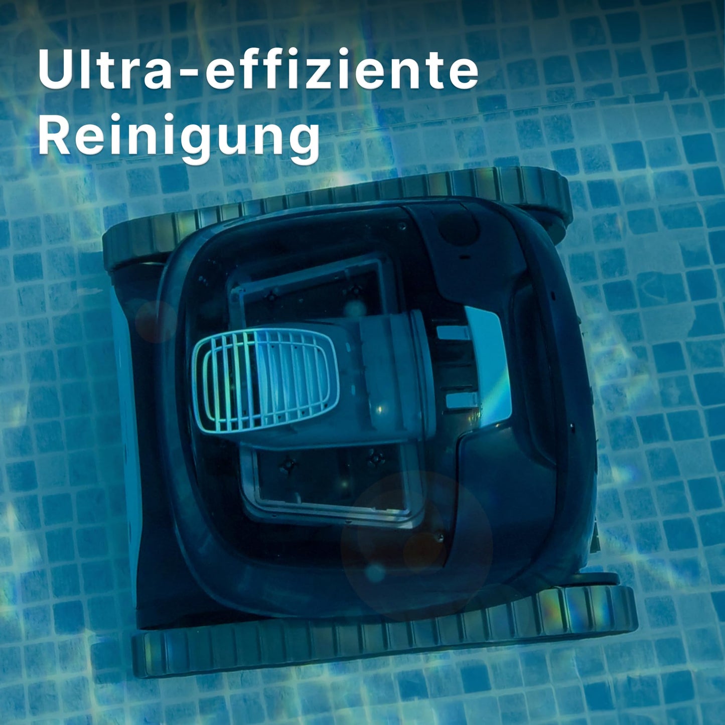 Dolphin Liberty 300 Automatischer Poolreiniger Poolroboter kabellos - Boden und Wandreinigung - Energieeinsparung, Eingelassene Pools bis zu 10 m, Wasserpflege
