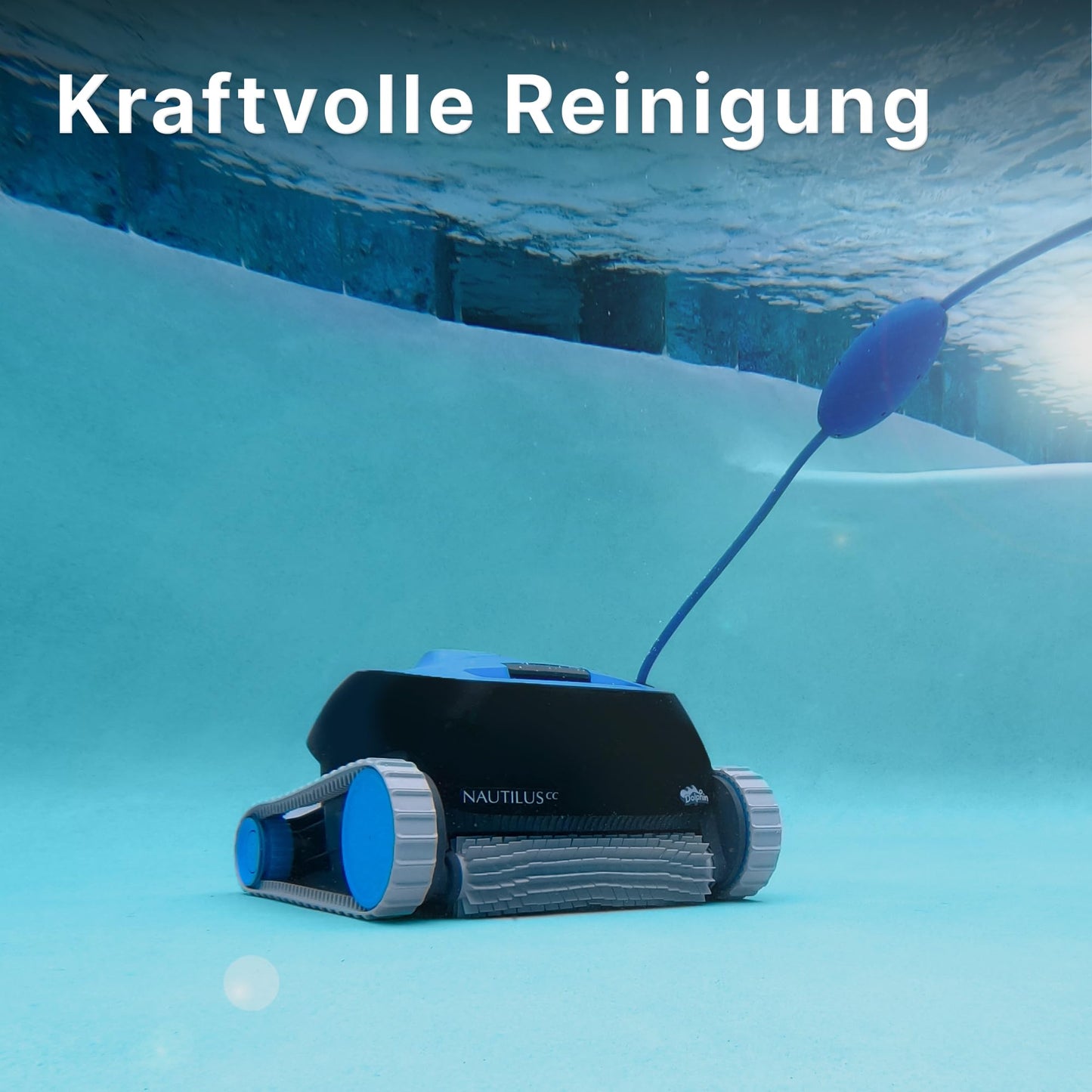 Dolphin Nautilus CC Automatischer Poolroboter mit Kabel – Boden- & Wandreinigung, Energiesparend, für eingelassene Pools bis 10 m
