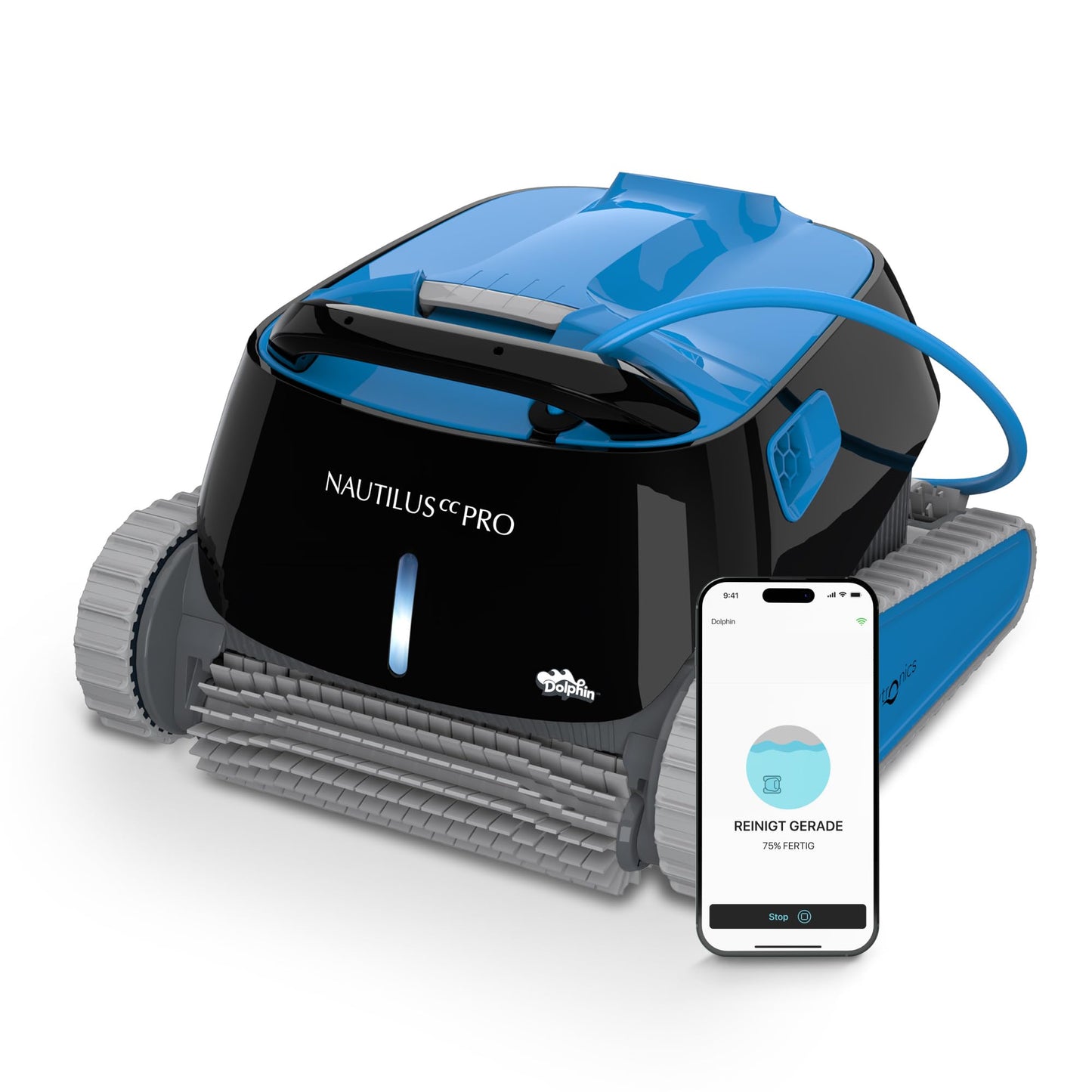 Dolphin Nautilus CC Automatischer Poolroboter mit Kabel – Boden- & Wandreinigung, Energiesparend, für eingelassene Pools bis 10 m