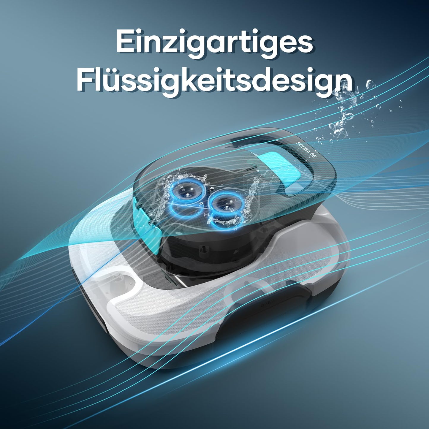 AIPER ZT6002 Kabelloser Poolroboter – Quad-Motor, WavePath, 3 Modi, 18500 LPH, für Boden & Wand bis 150 m²