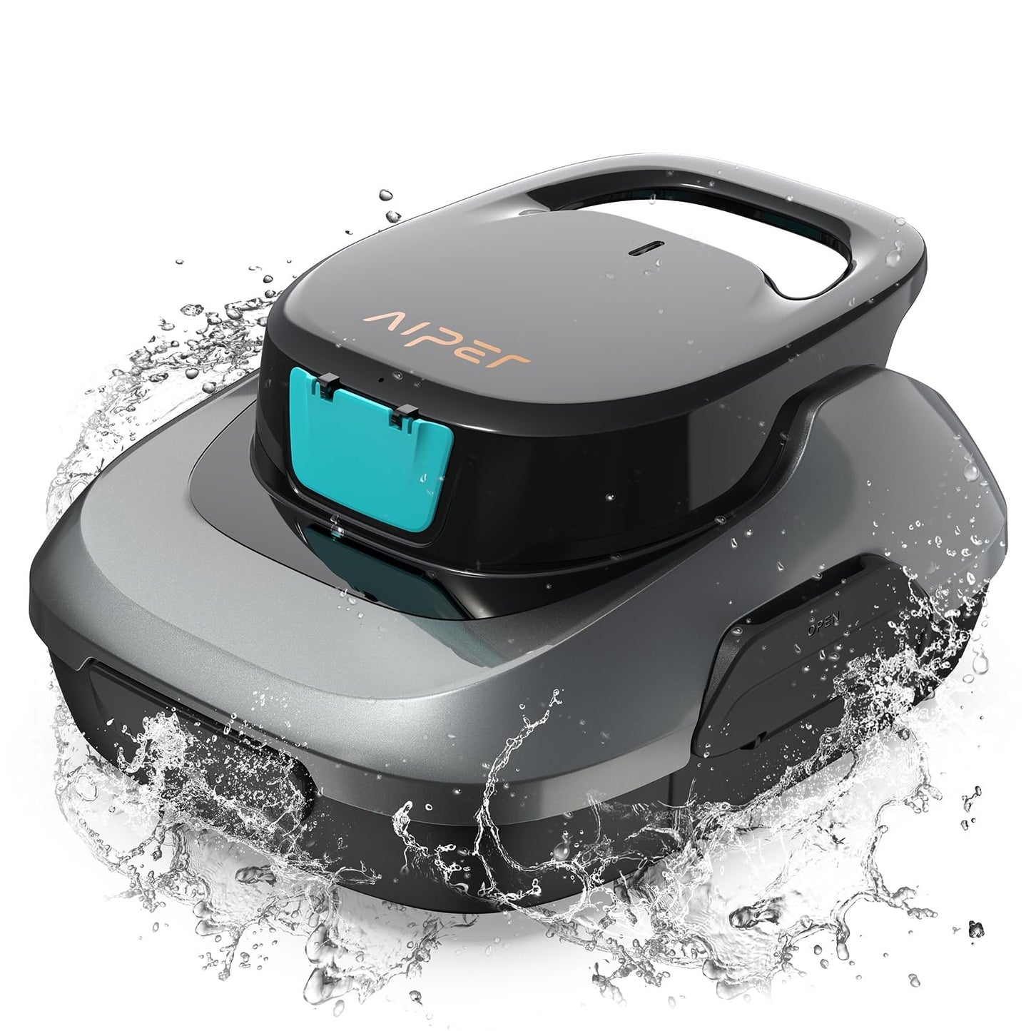 AIPER Scuba X1 Poolroboter mit App – 25200 LPH, 3 µm Feinfiltersystem, Boden-, Wand- & Wasserlinienreinigung, Kabellos