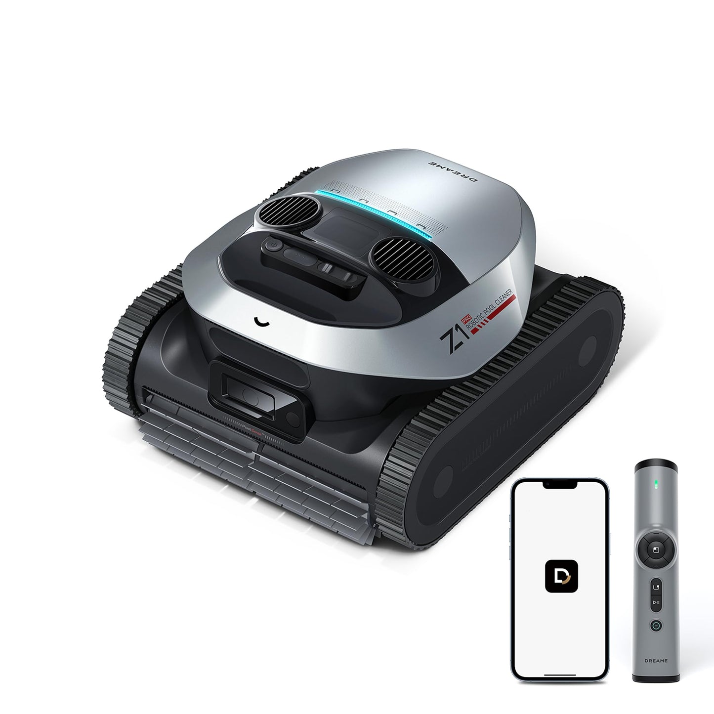 DREAME Z1 Pro Poolroboter – Hohe Saugleistung, Boden-, Wand- & Wasserlinienreinigung, Intelligente Routenplanung, bis 200 m²