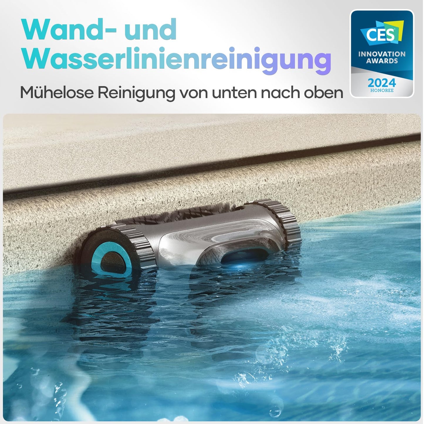 AIPER Scuba S1 2025 Kabelloser Poolroboter – 180 Min Laufzeit, Boden-, Wand- & Wasserlinienreinigung, App-Steuerung