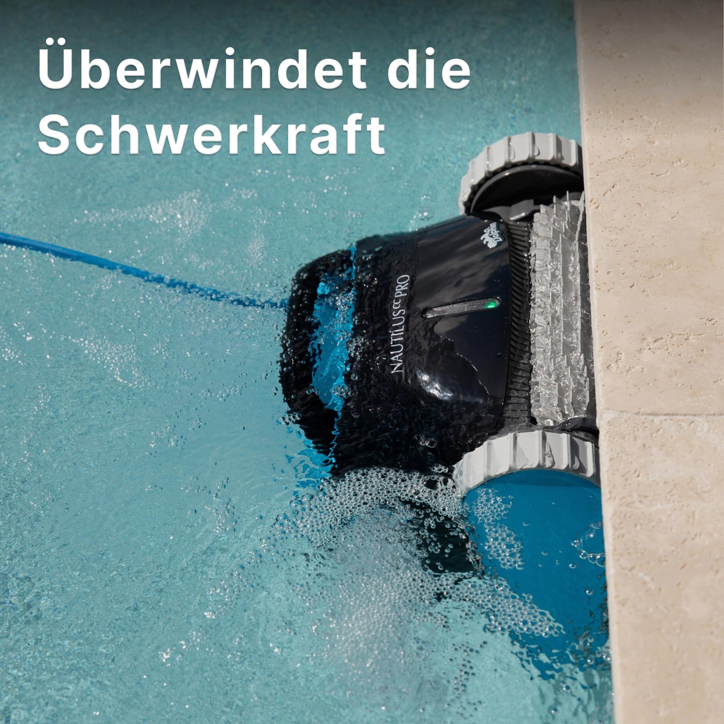 Dolphin Nautilus CC Automatischer Poolroboter mit Kabel – Boden- & Wandreinigung, Energiesparend, für eingelassene Pools bis 10 m