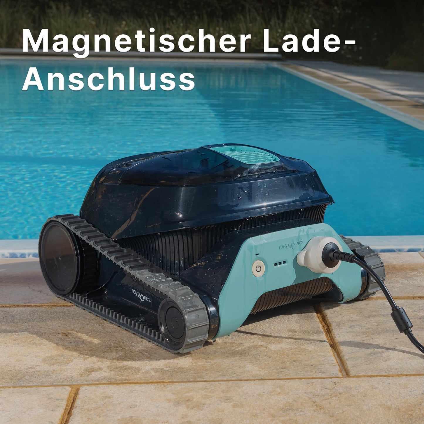 Dolphin Liberty 300 Automatischer Poolreiniger Poolroboter kabellos - Boden und Wandreinigung - Energieeinsparung, Eingelassene Pools bis zu 10 m, Wasserpflege