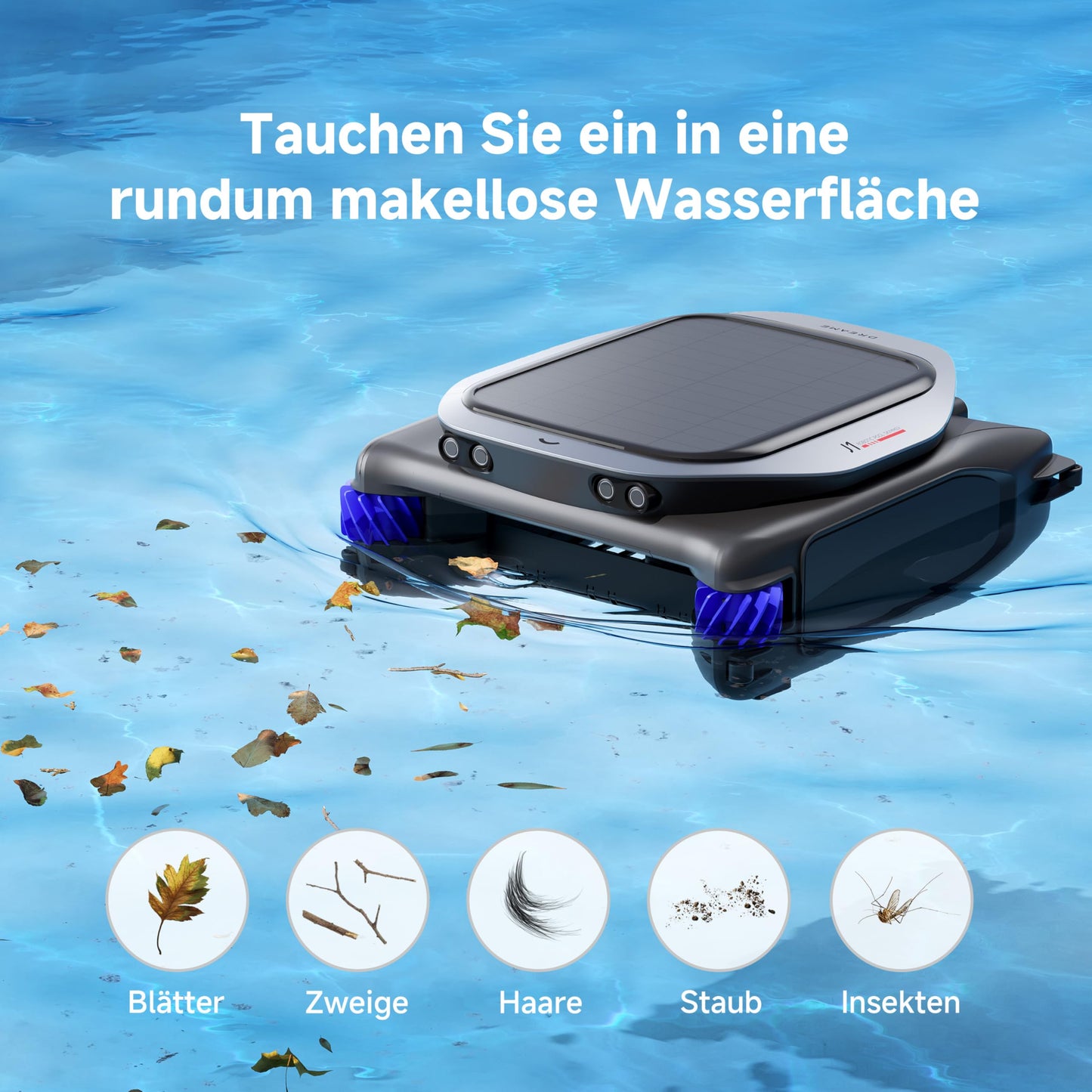DREAME Z1 Pro Poolroboter – Hohe Saugleistung, Boden-, Wand- & Wasserlinienreinigung, Intelligente Routenplanung, bis 200 m²