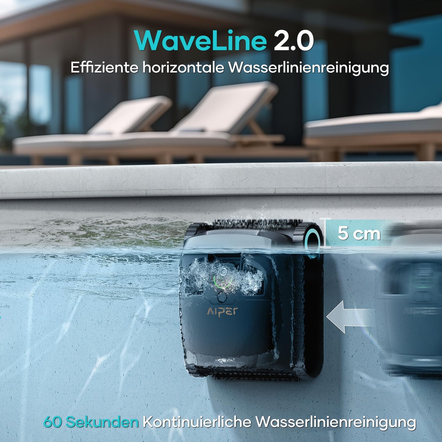 AIPER Scuba X1 Pro Poolroboter – 25200 LPH, Dual-Motor, 3 Modi, Boden-, Wand- & Wasserlinienreinigung, bis 200 m²
