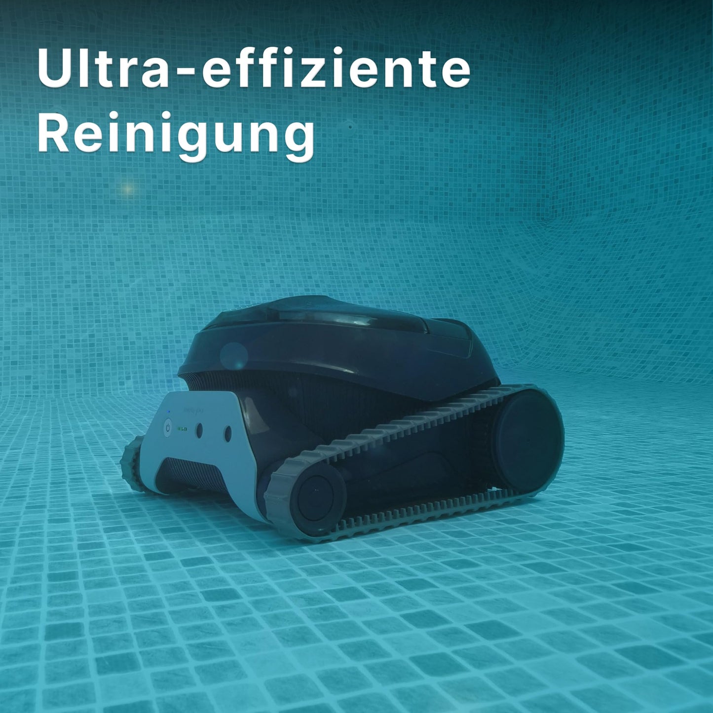 Dolphin Liberty 300 Automatischer Poolreiniger Poolroboter kabellos - Boden und Wandreinigung - Energieeinsparung, Eingelassene Pools bis zu 10 m, Wasserpflege