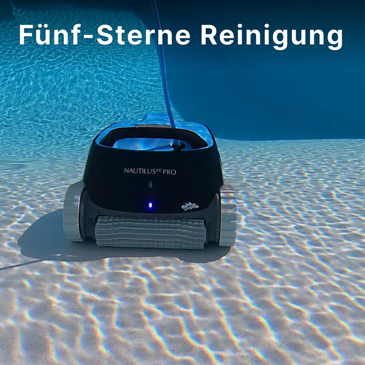 Dolphin Nautilus CC Automatischer Poolroboter mit Kabel – Boden- & Wandreinigung, Energiesparend, für eingelassene Pools bis 10 m