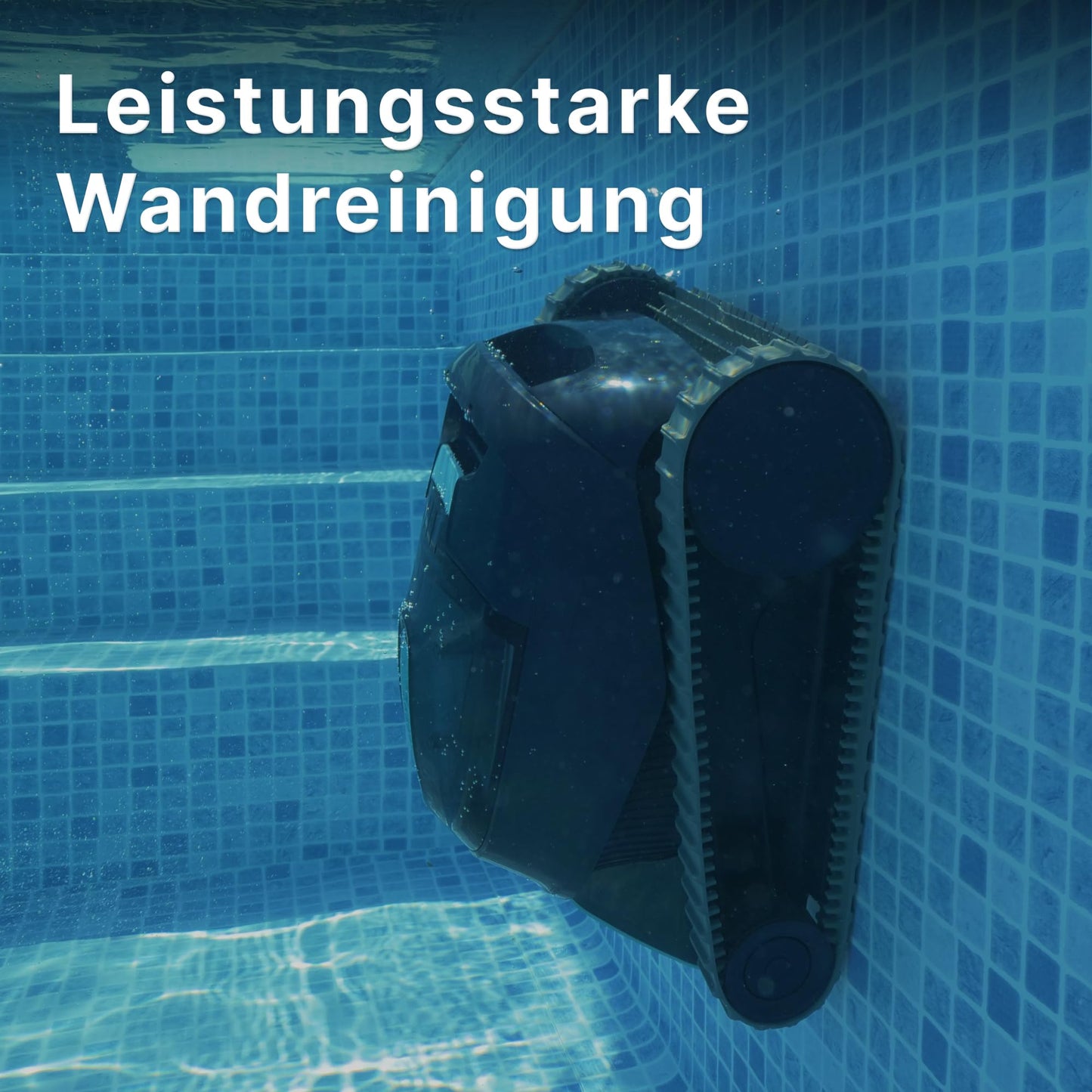 Dolphin Liberty 300 Automatischer Poolreiniger Poolroboter kabellos - Boden und Wandreinigung - Energieeinsparung, Eingelassene Pools bis zu 10 m, Wasserpflege