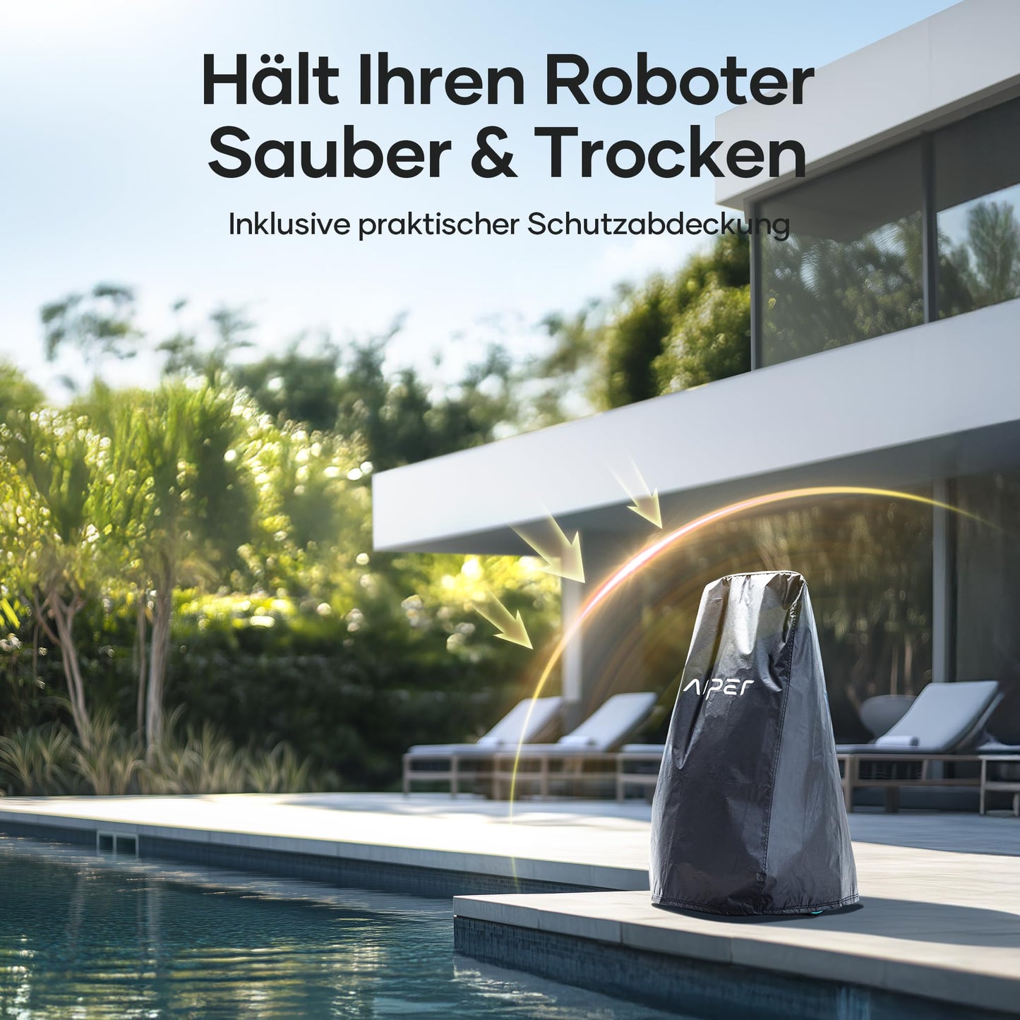 AIPER Scuba X1 Pro Max Pool Robot Floor and Wall, 360° Mapping, Adaptive Route Planning, Water Line, 32000 LPH Power, All-in-One Pool Cleaner Battery for All Recessed Pools up to 300 ㎡