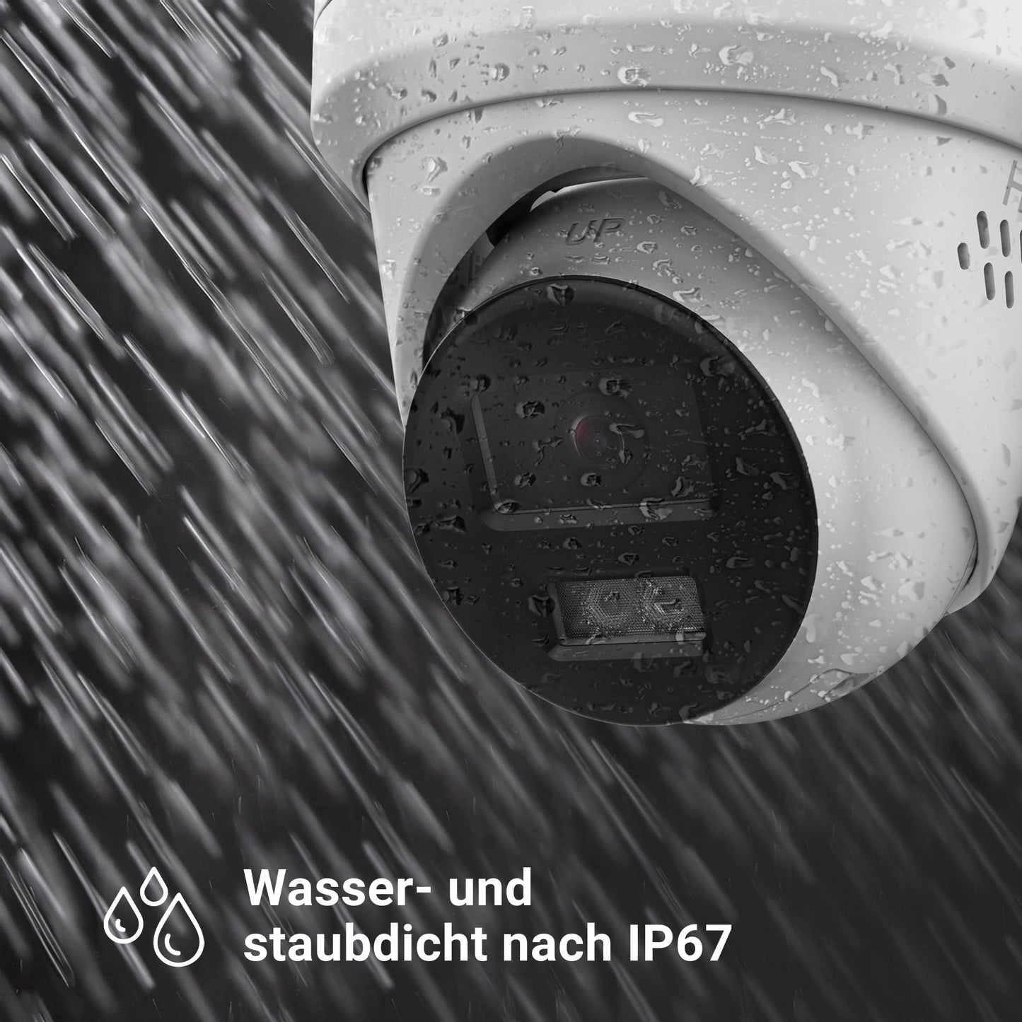 HiLook PoE Kamera Set – 4× 6MP Dome, Farb-/IR-Nachtsicht, KI-Erkennung, SD-Slot, 8CH 4K NVR mit 2TB, App-Steuerung, für Außenbereich