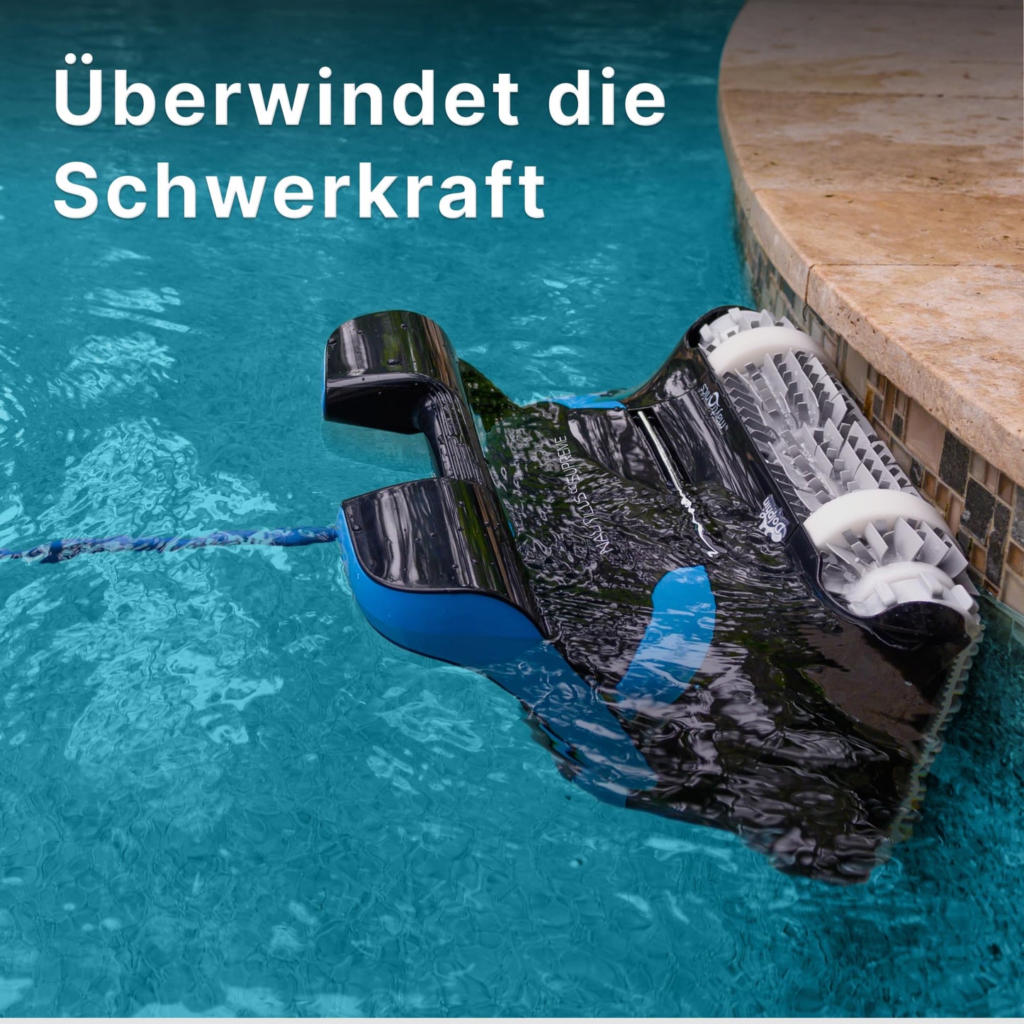 Dolphin Nautilus CC PRO IOT Automatischer Poolreiniger Poolroboter mit Kabel - Boden, Wasserlinie und Wandreinigung - Kontrolle mit app, Eingelassene Pools bis zu 15 m, Wasserpflege