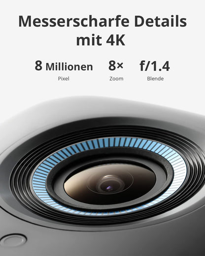 eufyCam S300 3C Set (2+1) – 4K kabellos, KI & Gesichtserkennung, Farbnachtsicht, erweiterbar auf 16TB, keine Gebühren, für Außenbereich