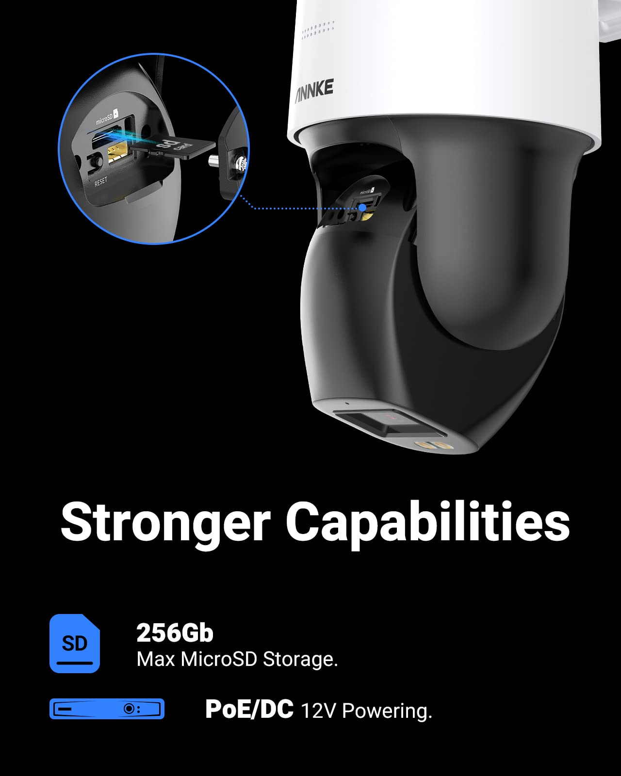 ANNKE 3K POE Kamera Set – 8× IP-Kameras, 2-Wege-Audio, 340° PTZ, Farbnachtsicht, Bewegungserkennung, 8CH NVR mit 1TB HDD, Fernzugriff
