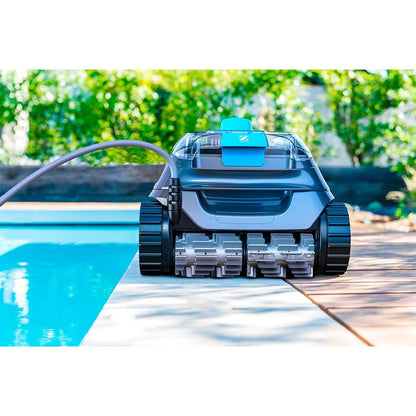 Zodiac CNX 10 Automatic Pool Robot for up to 9 x 4 m, Cleans Floor, Walls and Waterline. Cyclone Suction Technology, Agile Movement. Includes 15 m Cable and Fine Filter