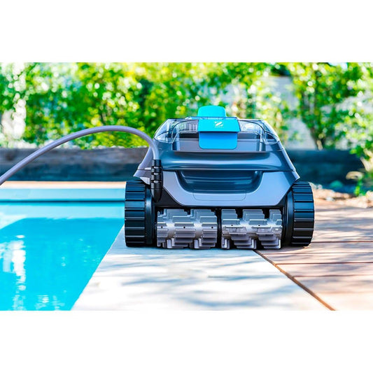 Zodiac CNX 10 Automatic Pool Robot for up to 9 x 4 m, Cleans Floor, Walls and Waterline. Cyclone Suction Technology, Agile Movement. Includes 15 m Cable and Fine Filter