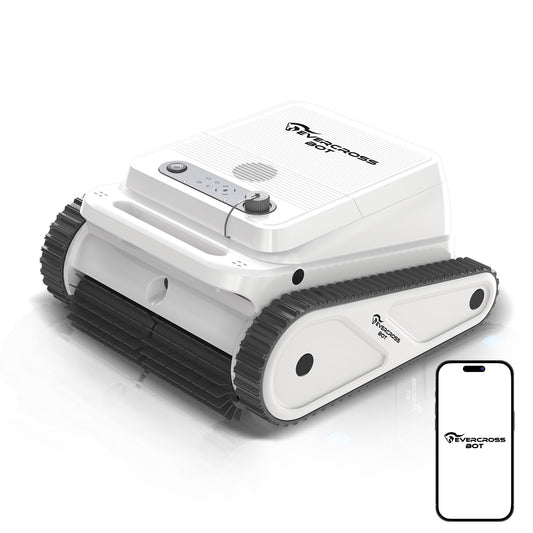 EVERCROSS BOT U8 Kabelloser Poolroboter – Boden-, Wand- & Wasserlinienreinigung, 120 Min Laufzeit, bis 200 m²