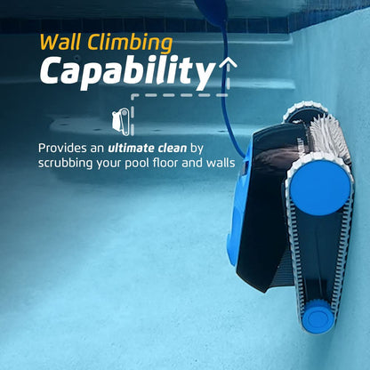 Dolphin Nautilus CC PRO IOT Automatischer Poolreiniger Poolroboter mit Kabel - Boden, Wasserlinie und Wandreinigung - Kontrolle mit app, Eingelassene Pools bis zu 15 m, Wasserpflege