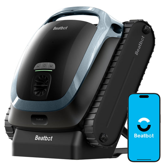 Beatbot AquaSense 2 Poolroboter, Akku Poolsauger mit Oberflächen-Parkfunktion, Poolreiniger Boden und Wand, Doppelte Reinigung der Wasserlinie, für Pools bis zu 300 m²