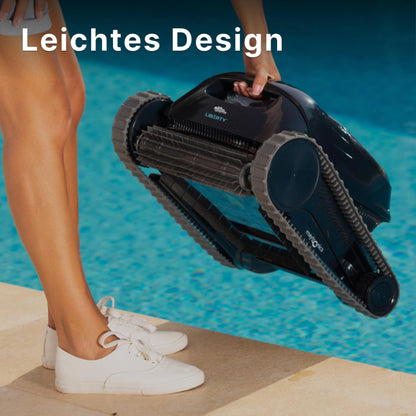 Dolphin Liberty 300 Automatischer Poolreiniger Poolroboter kabellos - Boden und Wandreinigung - Energieeinsparung, Eingelassene Pools bis zu 10 m, Wasserpflege
