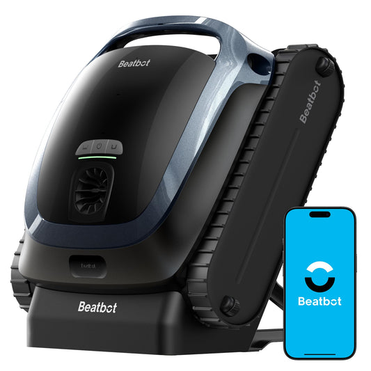 Beatbot AquaSense 2 Poolroboter, Akku Poolsauger mit Oberflächen-Parkfunktion, Poolreiniger Boden und Wand, Doppelte Reinigung der Wasserlinie, für Pools bis zu 300 m²