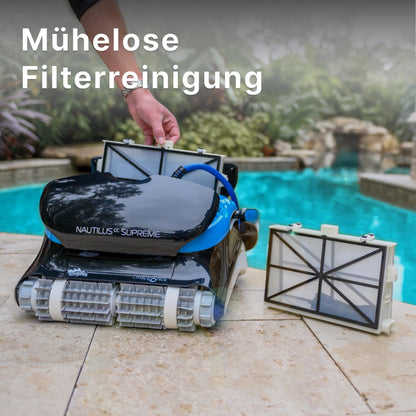 Dolphin Nautilus CC Automatischer Poolroboter mit Kabel – Boden- & Wandreinigung, Energiesparend, für eingelassene Pools bis 10 m