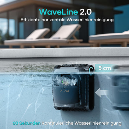 AIPER Scuba X1 Pro Poolroboter – 25200 LPH, Dual-Motor, 3 Modi, Boden-, Wand- & Wasserlinienreinigung, bis 200 m²