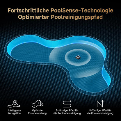 DREAME Z1 Pro Poolroboter – Hohe Saugleistung, Boden-, Wand- & Wasserlinienreinigung, Intelligente Routenplanung, bis 200 m²