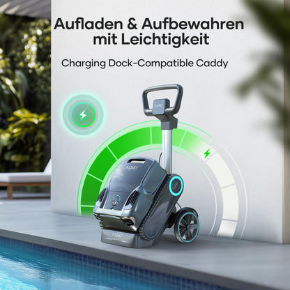 AIPER Scuba X1 Pro Max Pool Robot Floor and Wall, 360° Mapping, Adaptive Route Planning, Water Line, 32000 LPH Power, All-in-One Pool Cleaner Battery for All Recessed Pools up to 300 ㎡