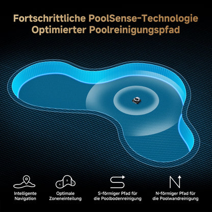 DREAME Z1 Pro Poolroboter – Hohe Saugleistung, Boden-, Wand- & Wasserlinienreinigung, Intelligente Routenplanung, bis 200 m²